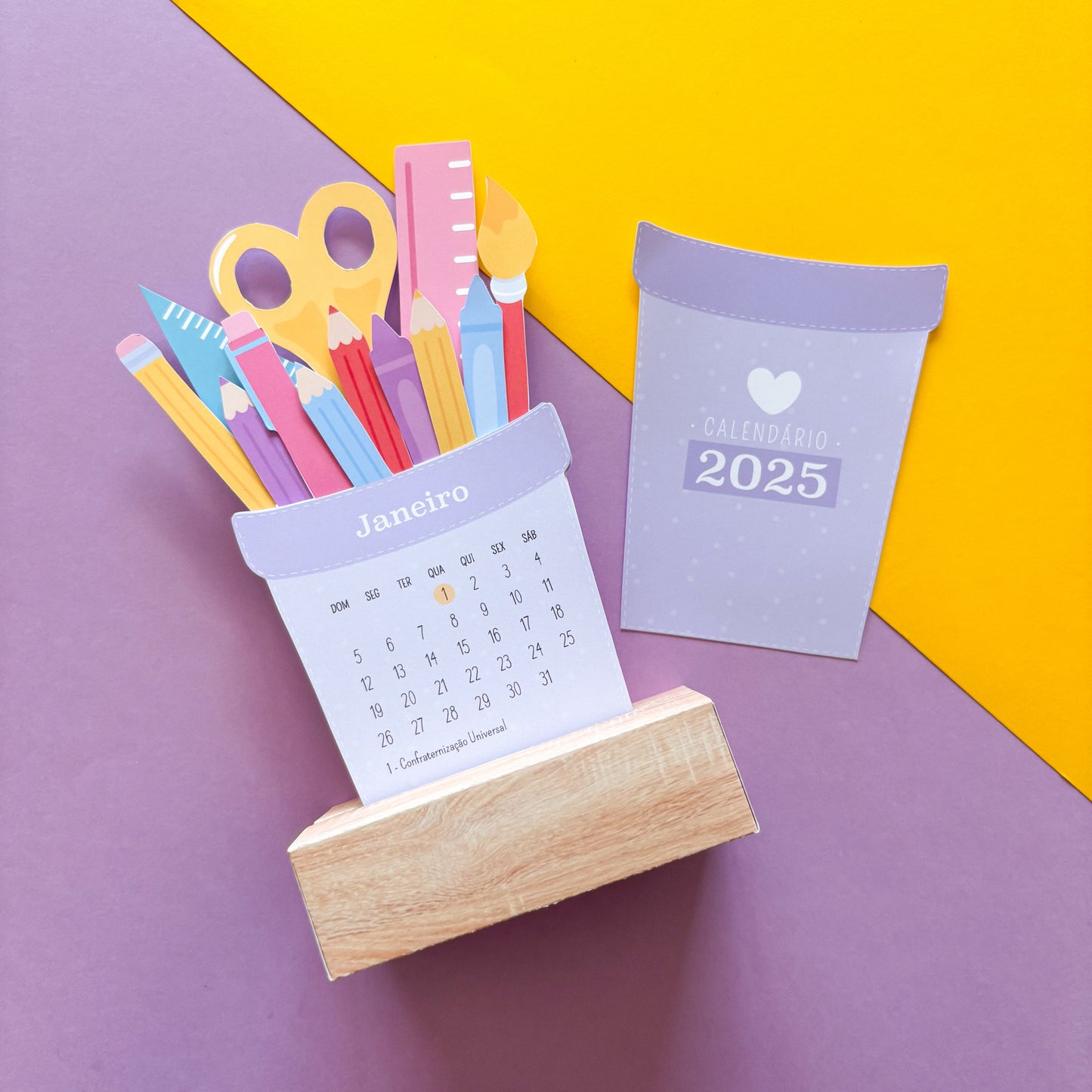 Calendário de mesa