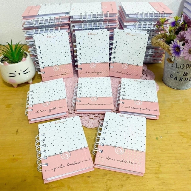 Cadernetas A7 personalizadas