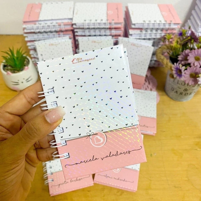 Cadernetas A7 personalizadas