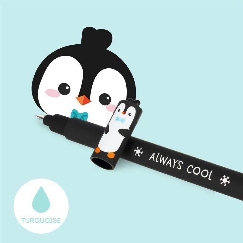 CANETA GEL APAGÁVEL PINGUIM LEGAMI